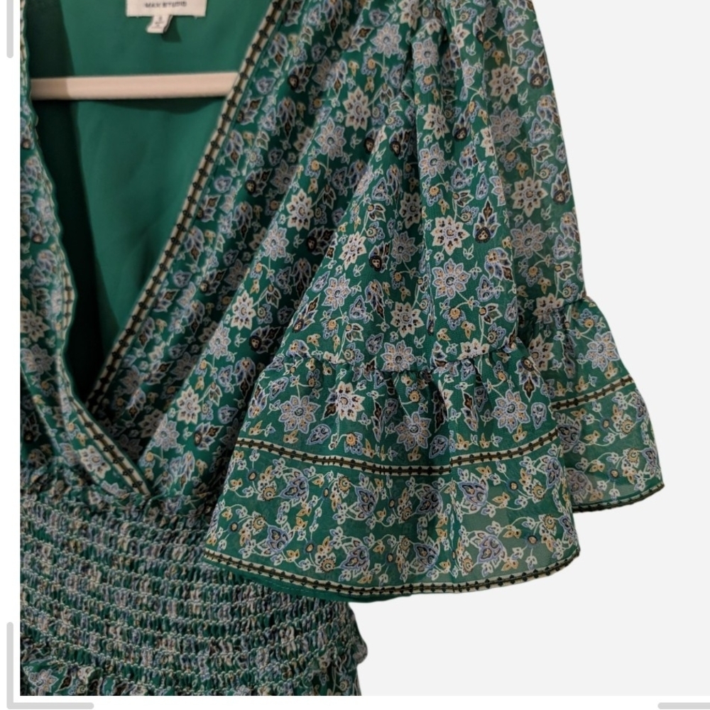Pre-owned Floral Green Dress - Picture 5 of 10